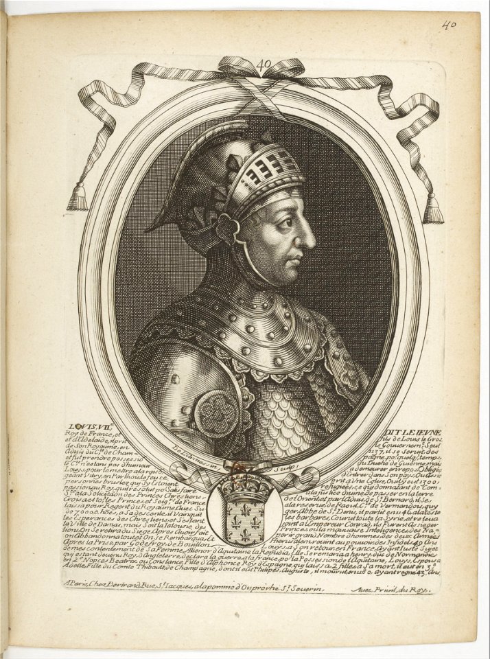 Estampes par Nicolas de Larmessin.f049.Louis VII, roi de France