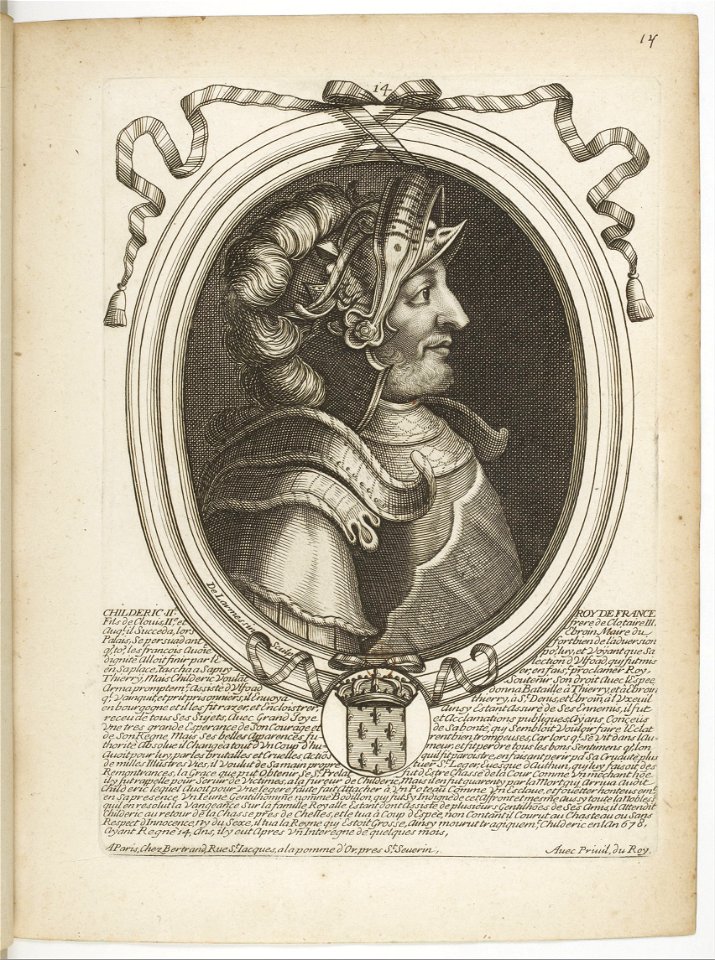 Estampes par Nicolas de Larmessin.f023.Childéric II, roi des Francs