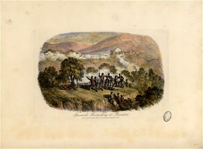 Escarmouche des Espagnols à Biriatou Spaniards Skirmishing at Buriaton - Fonds Ancely - B315556101 A BATTY 2 054