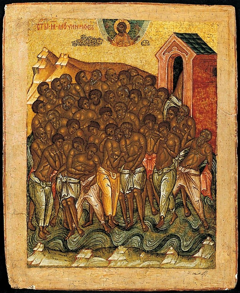 Escola de Novgorod - Os quarenta mártires de Sebaste