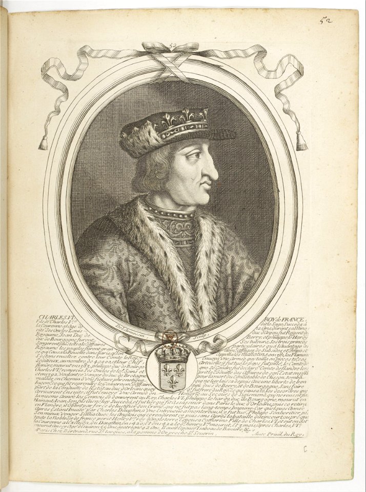 Estampes par Nicolas de Larmessin.f061.Charles VI, roi de France