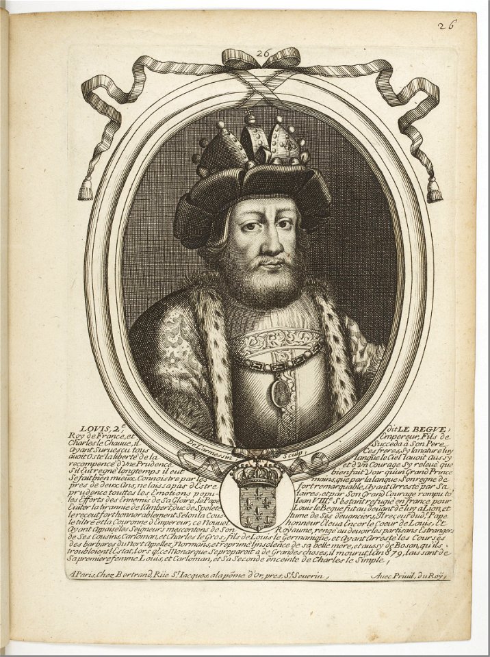 Estampes par Nicolas de Larmessin.f035.Louis II, roi des Francs