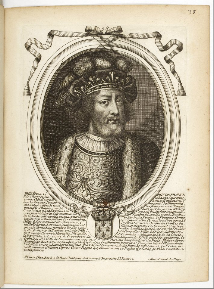 Estampes par Nicolas de Larmessin.f047.Philippe I, roi de France