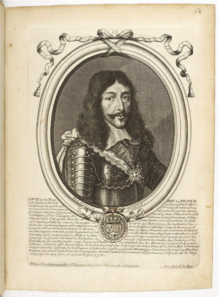 Estampes par Nicolas de Larmessin.f077.Louis XIII, roi de France
