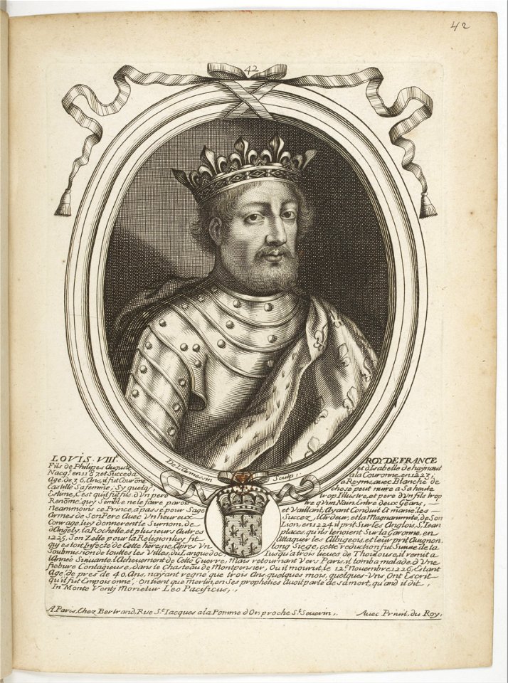 Estampes par Nicolas de Larmessin.f051.Louis VIII, roi de France