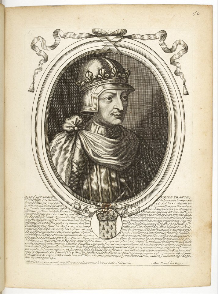 Estampes par Nicolas de Larmessin.f059.Jean II, roi de France
