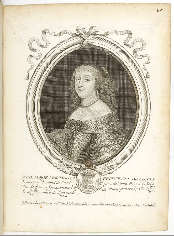 Estampes par Nicolas de Larmessin.f094.Anne Marie Martinozzi, princesse de Conti