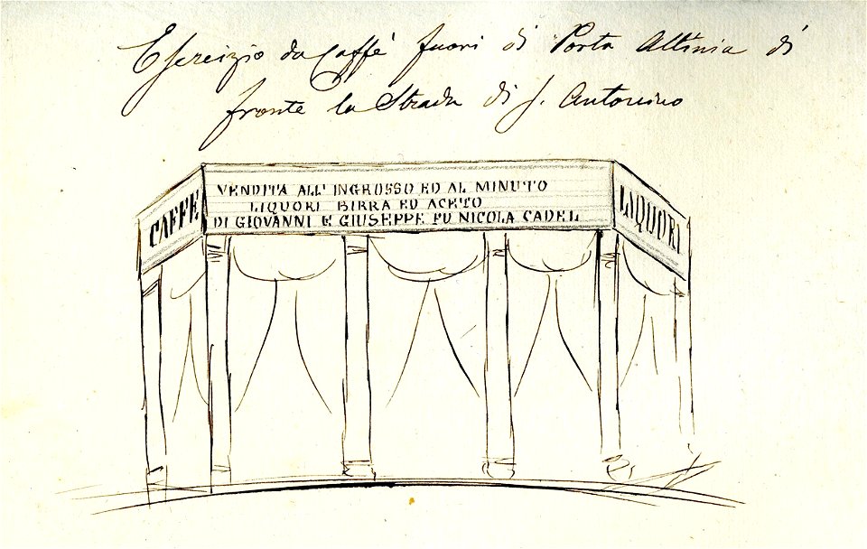 Esercizio da caffe' fuori di Porta Altinia di fronte la strada di S. Antonino - san dl SAN IMG-00001336