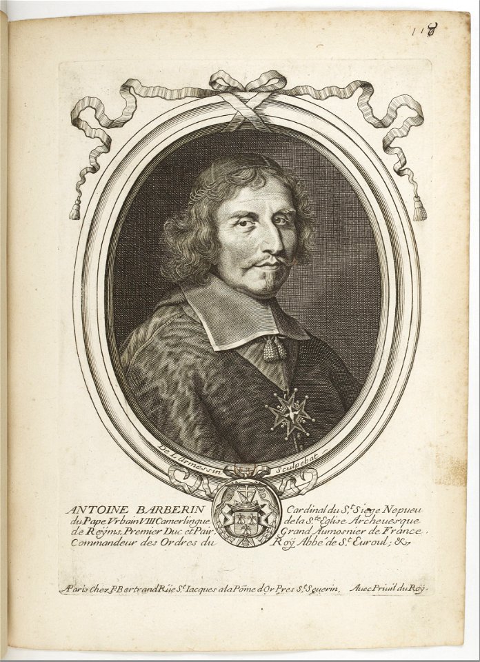 Estampes par Nicolas de Larmessin.f126.Antonio Barberini, cardinal
