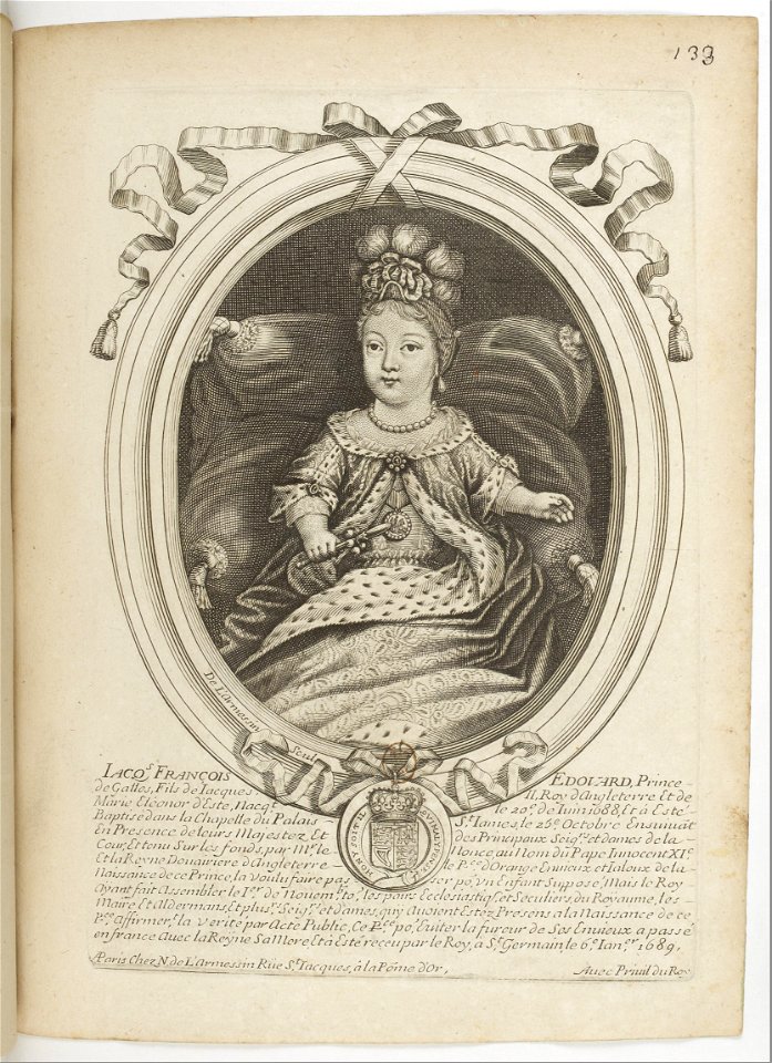 Estampes par Nicolas de Larmessin.f139.Jacques Edouard Stuart, prince de Galles
