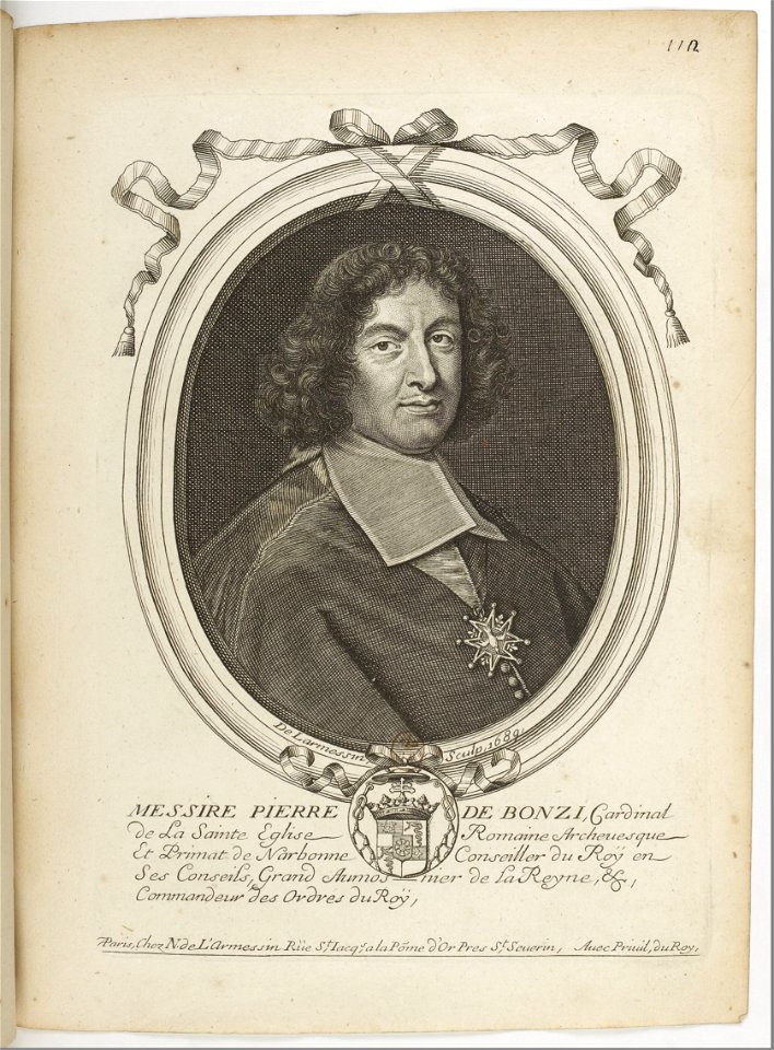 Estampes par Nicolas de Larmessin.f120.Pierre Bonzi, cardinal