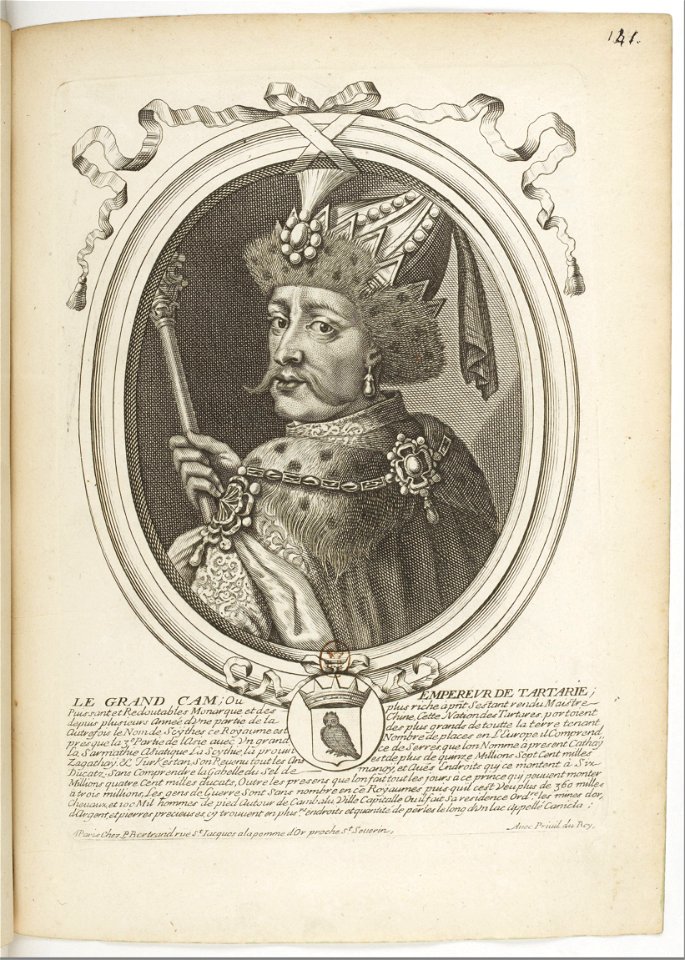Estampes par Nicolas de Larmessin.f147.Le grand cam ou empereur de Tartarie