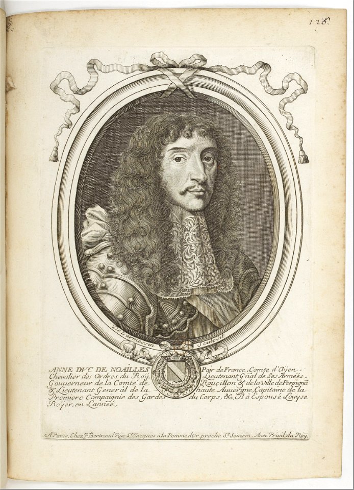 Estampes par Nicolas de Larmessin.f132.Anne de Noailles, premier duc de Noailles