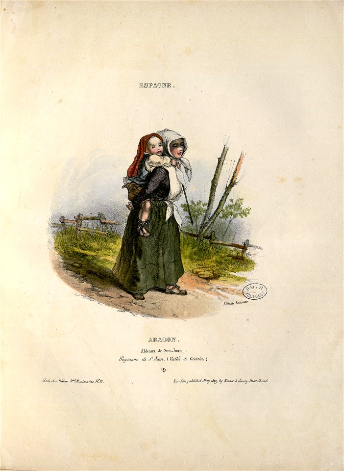 Espagne - Aragon - Aldeana de San-Juan = Paysanne de St. Jean (vallée de Gistain) - Fonds Ancely - B315556101 A GAVARNI 2 022
