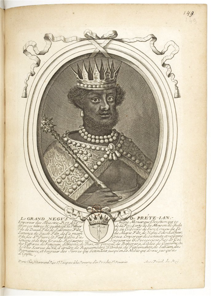 Estampes par Nicolas de Larmessin.f154.Prêtre Jean, négus éthiopien
