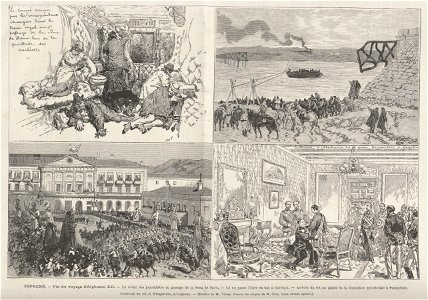 Espagne - Fin du voyage d'Alphonse XII, de Vierge