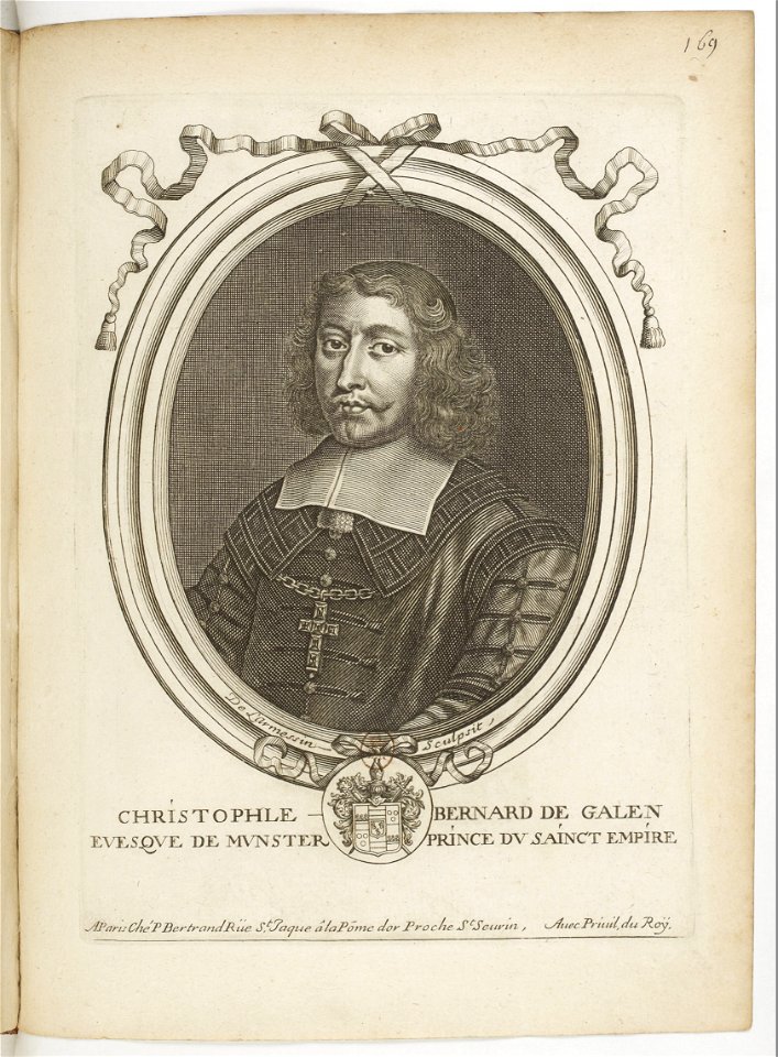 Estampes par Nicolas de Larmessin.f174.Christoph Bernhard von Galen, évêque et prince de Münster