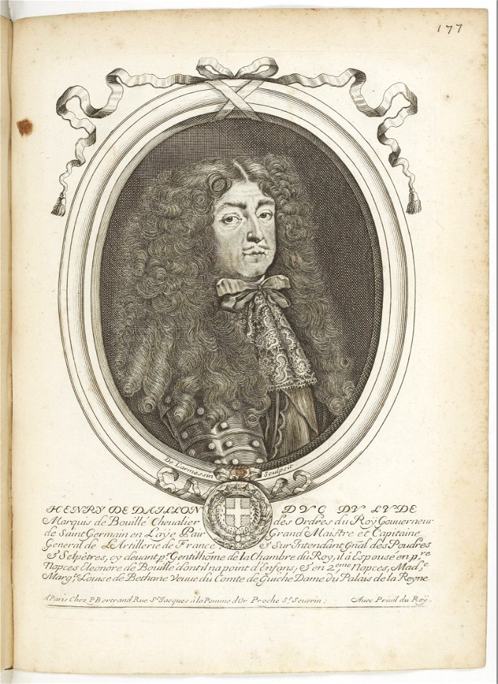Estampes par Nicolas de Larmessin.f182.Henri de Daillon du Lude