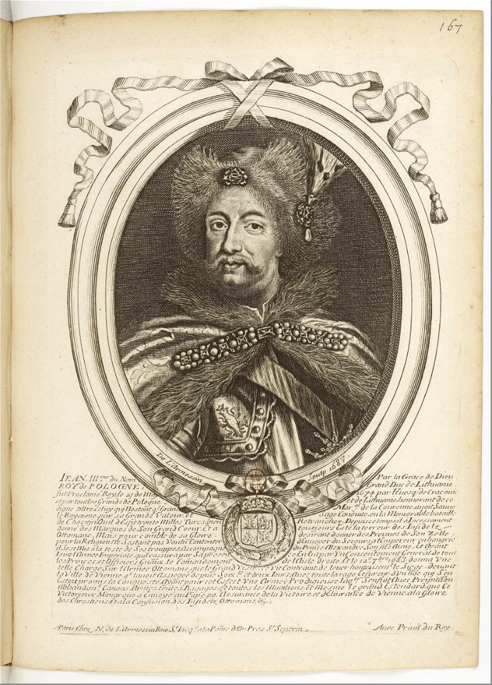 Estampes par Nicolas de Larmessin.f172.Jean III, roi de Pologne