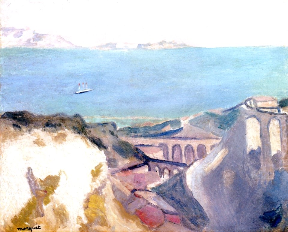 Estaque Panorama Albert Marquet (1918)