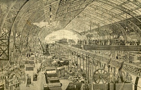 Esposizione di Parigi. – La galleria delle macchine