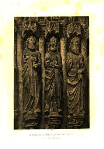 Estatuas de la puerta lateral del norte de la catedral de Ávila (1865) - Parcerisa, F. J.