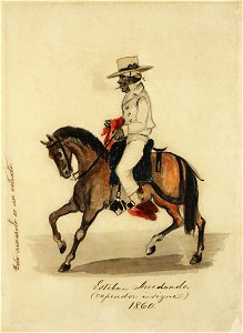 Esteban Arredondo (capeador insigne) 1860. Free illustration for personal and commercial use.