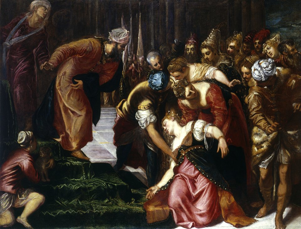 Esther before Ahasuerus (1547-48); Tintoretto, Jacopo