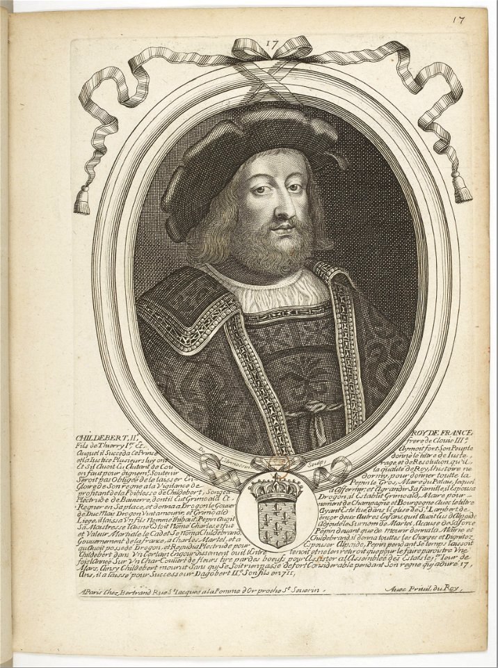 Estampes par Nicolas de Larmessin.f026.Childebert II, roi des Francs