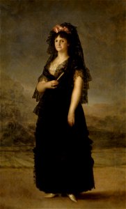 Agustín Esteve (after Goya) - María Luisa de Borbón-Parma (Prado). Free illustration for personal and commercial use.
