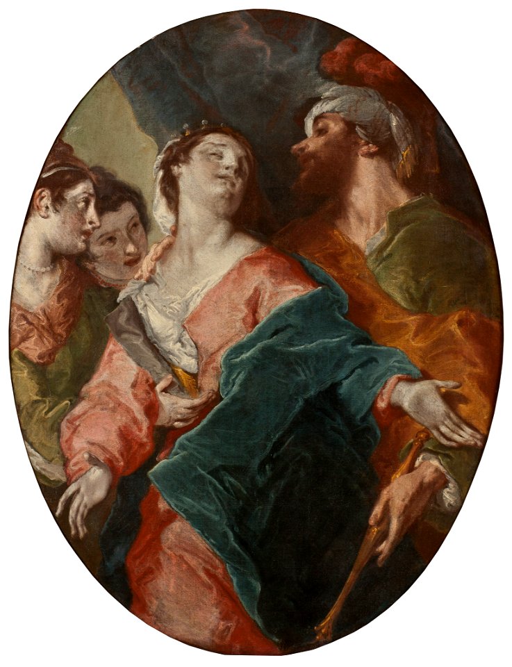 Esther and Ahasverus (Giuseppe Bazzani) - Nationalmuseum - 19157