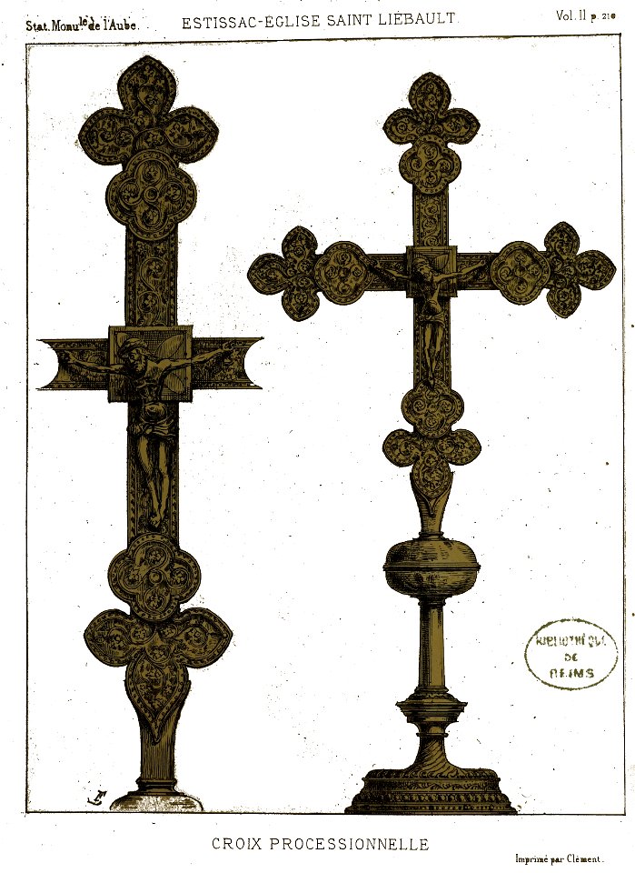 EStissac Croix processionelle Fichot 00305
