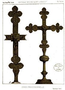 EStissac Croix processionelle Fichot 00305