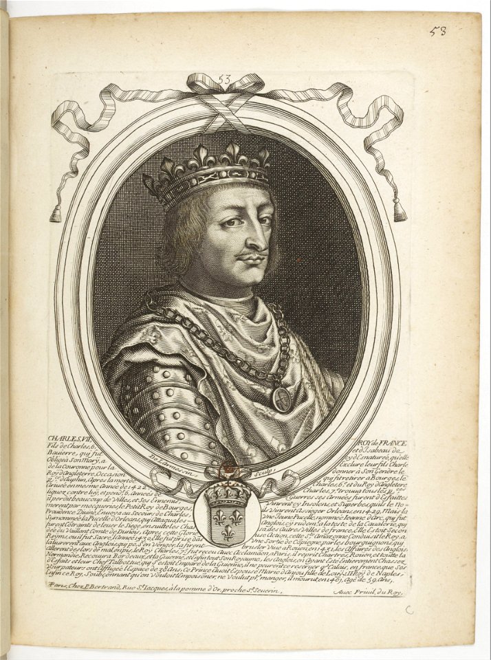 Estampes par Nicolas de Larmessin.f062.Charles VII, roi de France