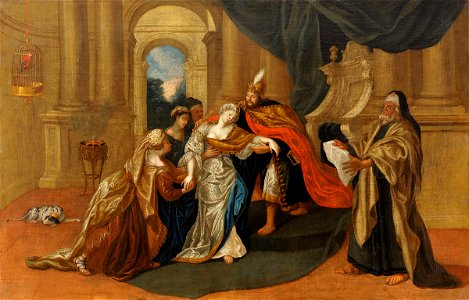 Esther vor Ahasver 17 Jh