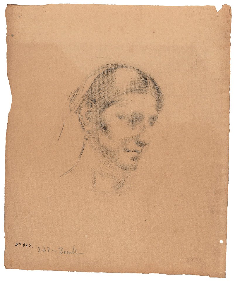 Estudi d'un cap femení - Joan Brull i Vinyoles (1863-1912)