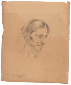 Estudi d'un cap femení - Joan Brull i Vinyoles (1863-1912)