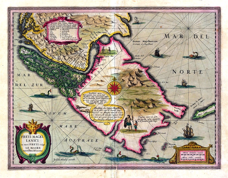 Estrecho Magallanes 1628