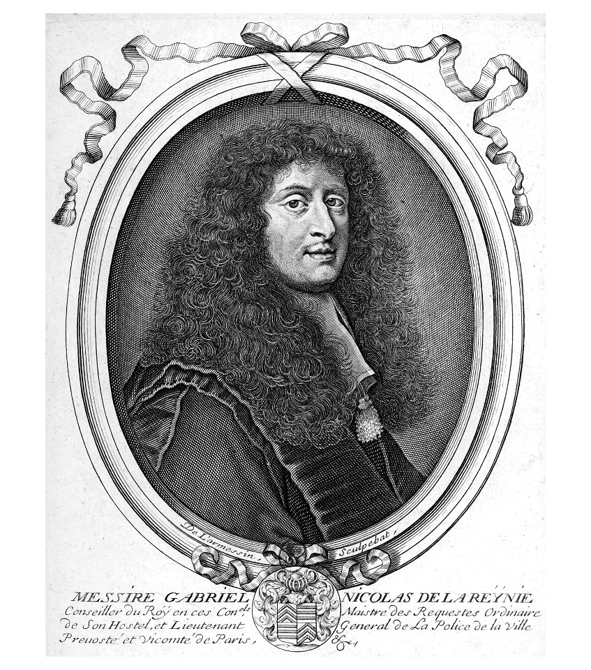 Estampes par Nicolas de Larmessin.f112.Gabriel-Nicolas de la Reynie, lieutenant général de police a