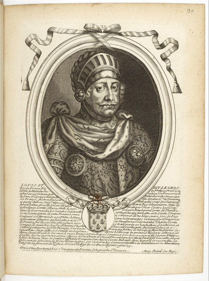 Estampes par Nicolas de Larmessin.f048.Louis VI, roi de France
