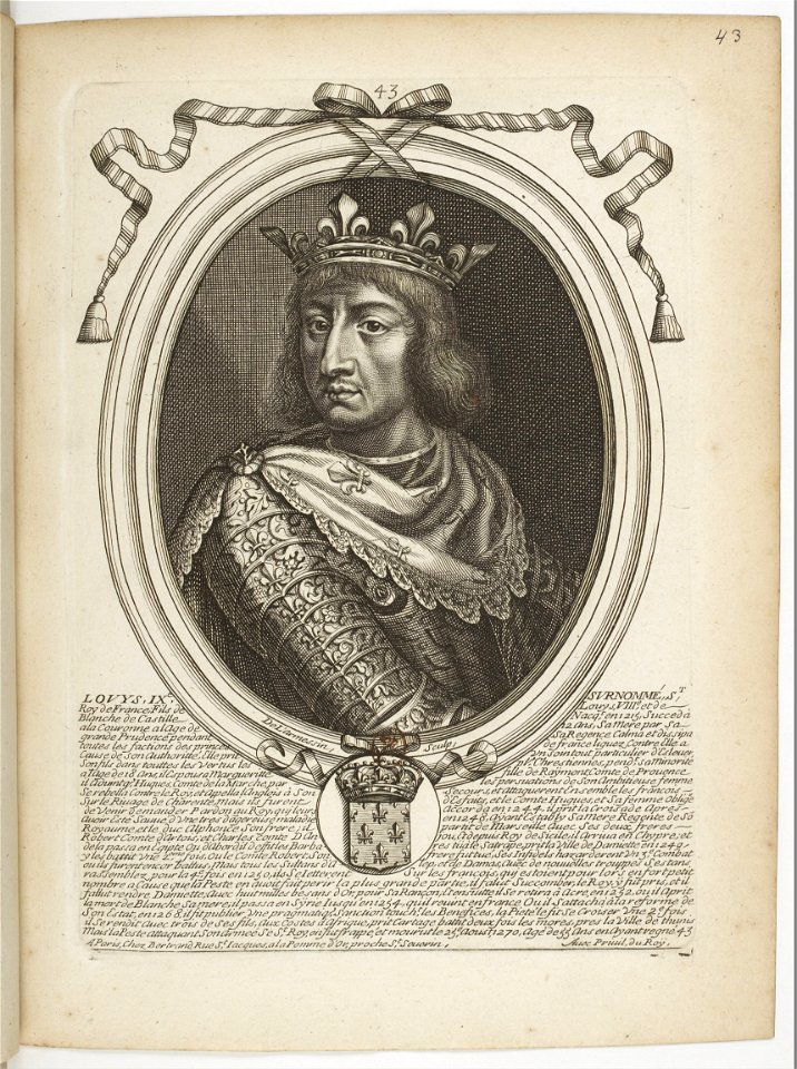 Estampes par Nicolas de Larmessin.f052.Louis IX, roi de France