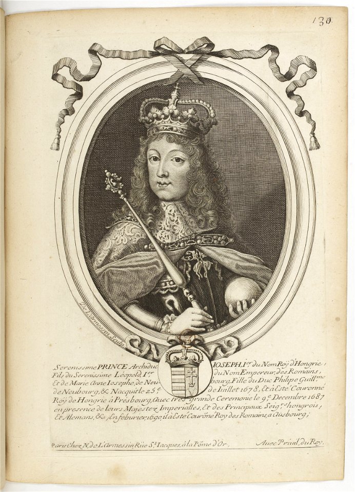 Estampes par Nicolas de Larmessin.f136.Joseph I, empereur germanique