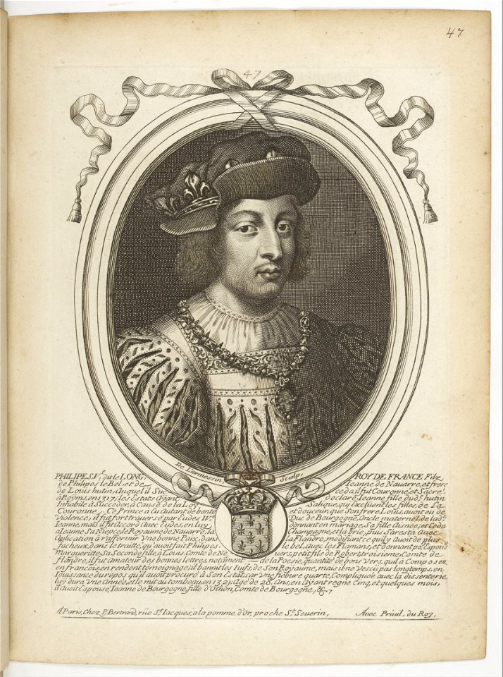 Estampes par Nicolas de Larmessin.f056.Philippe V, roi de France