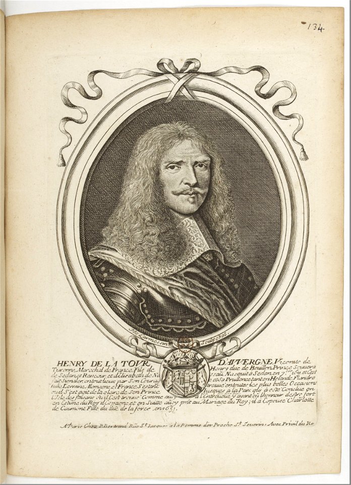Estampes par Nicolas de Larmessin.f140.Henri de la Tour d'Auvergne, vicomte de Turenne