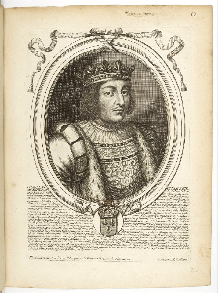 Estampes par Nicolas de Larmessin.f060.Charles V, roi de France