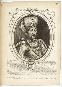 Estampes par Nicolas de Larmessin.f148.L'empereur de Calaminhan. Free illustration for personal and commercial use.