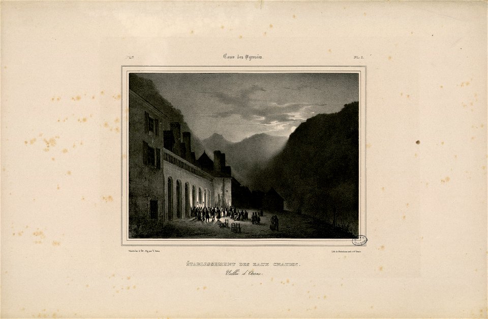Etablissement des Eaux Chaudes - Vallée d'Ossau - Fonds Ancely - B315556101 A MONTHELIER 1 2 002