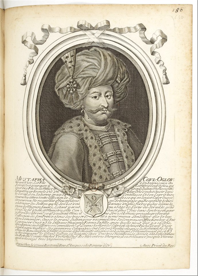 Estampes par Nicolas de Larmessin.f155.Mustapha Coul-Oglou, grand vizir