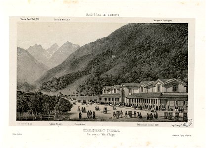 Etablissement thermal - Vue prise de l'Allée d'Etigny - Fonds Ancely - B315556101 A PETIT 1 009