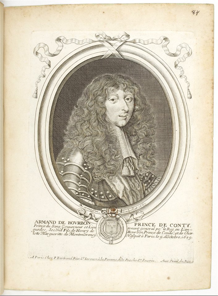 Estampes par Nicolas de Larmessin.f093. Armand de Bourbon, prince de Conti
